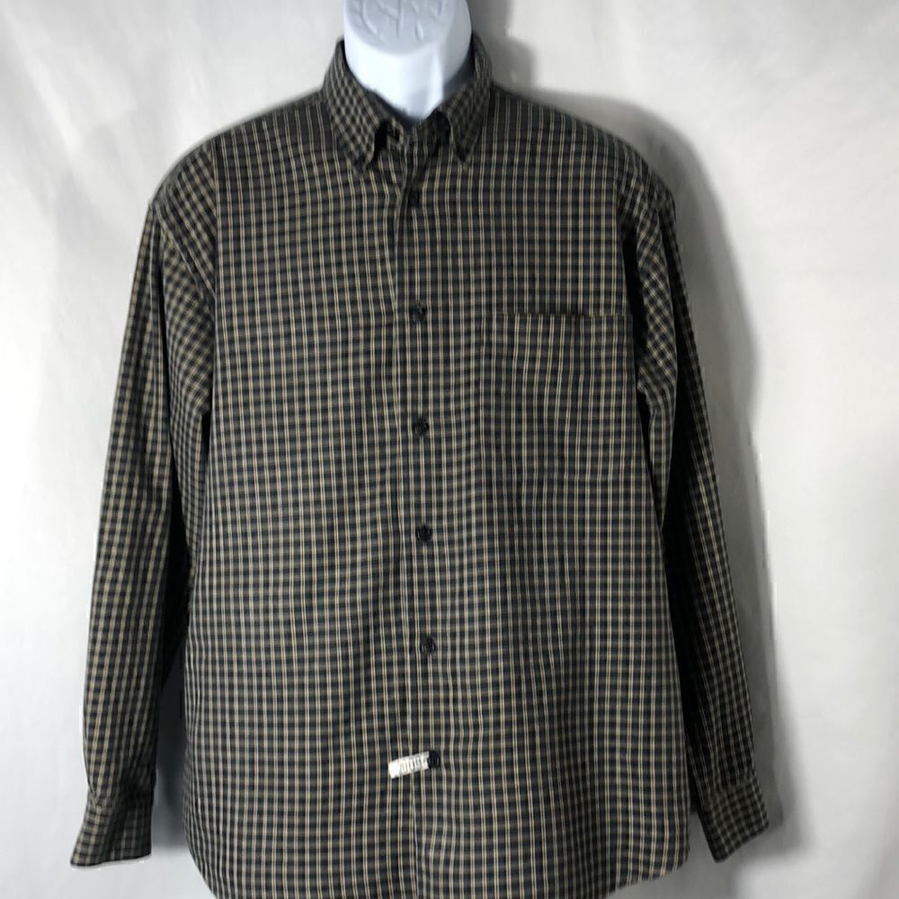 IZod men’s button down collar lightweight flannel shirt large